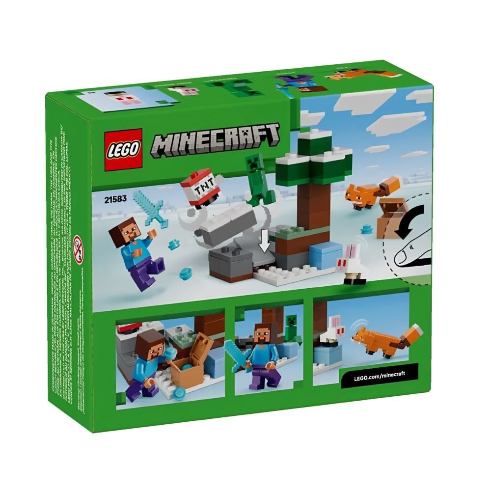 Lego Minecraft Aventura do Steve Na Taiga - 21583