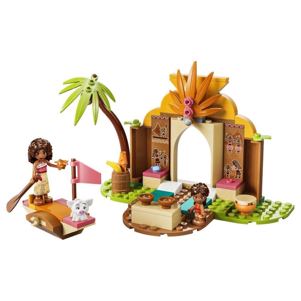 Lego Moana Casa e Barco da Vila Disney - 85 peças