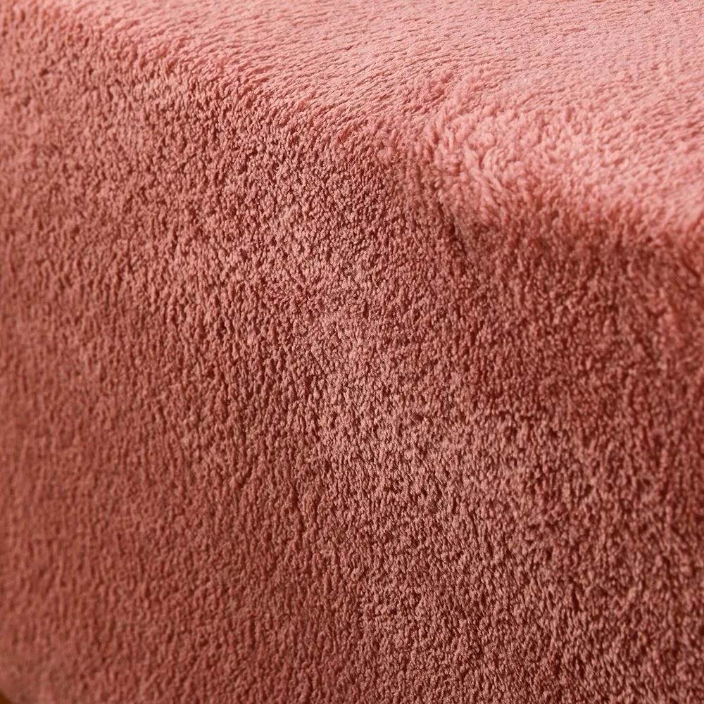 Lençol Avulso Casal com Elástico Plush Slip Havan Casa - Argila