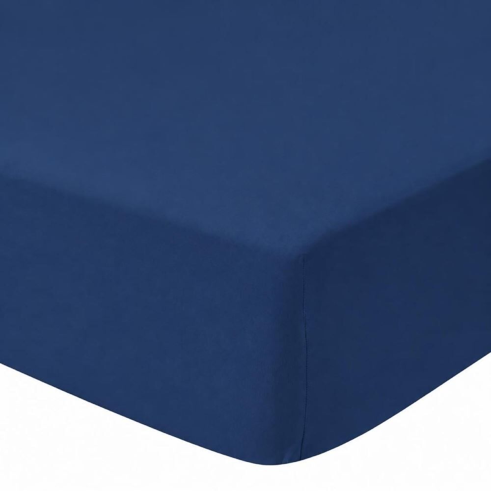 Lençol Avulso Casal Liso com Elástico Havan Casa - Marinho Blue