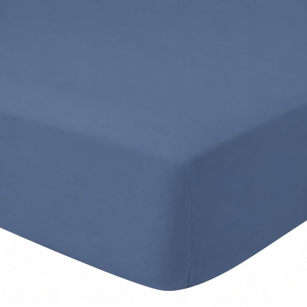 Lençol Avulso Casal Liso com Elástico Havan Casa - Azul Horizon