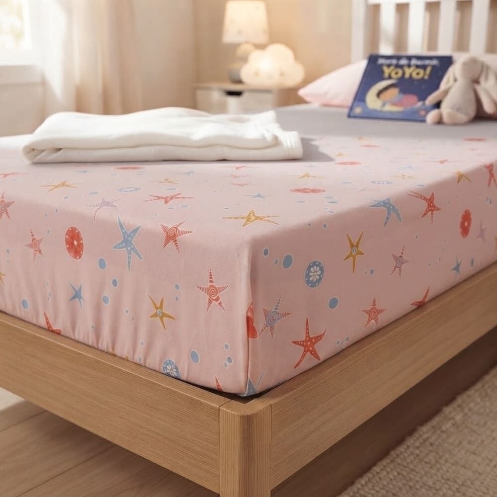Lençol Avulso Solteiro Microfibra Havan Kids 1 Pç - Catchy Pessego