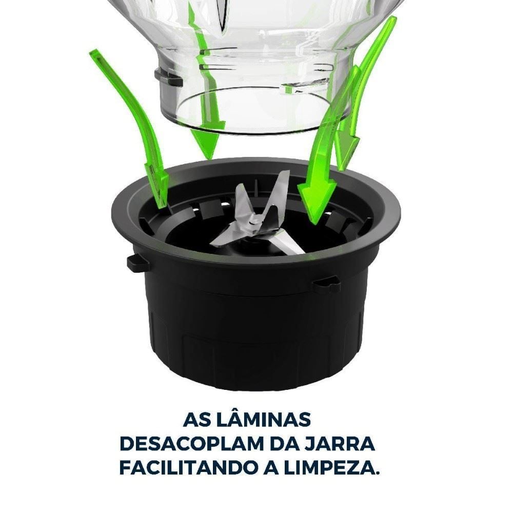 Liquidificador Britânia 2,3 Litros de Vidro 12 Velocidades BLQ14A