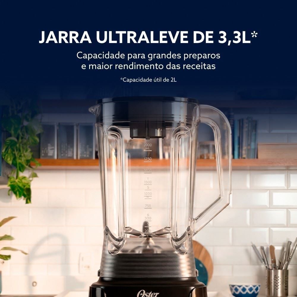 Liquidificador Oster 3,3 Litros preto OLIQ450