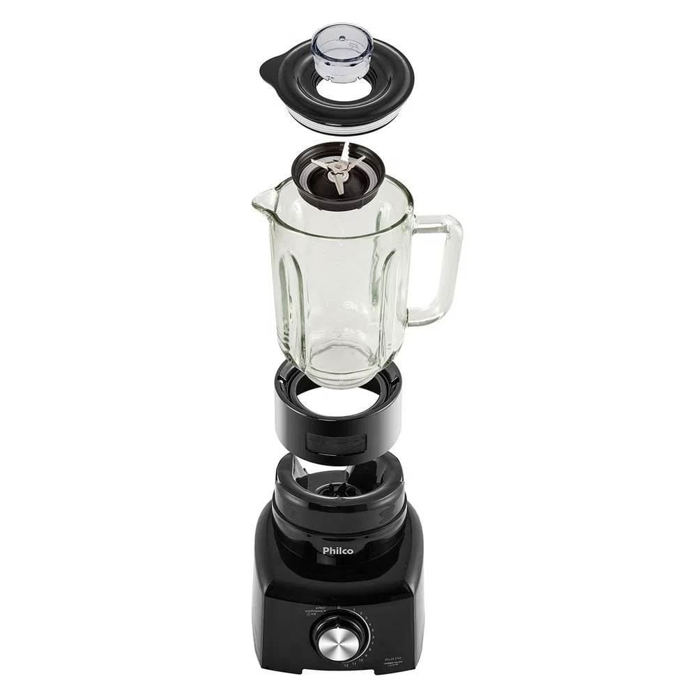 Liquidificador Turbo Glass Philco Copo de Vidro Pro Max 
