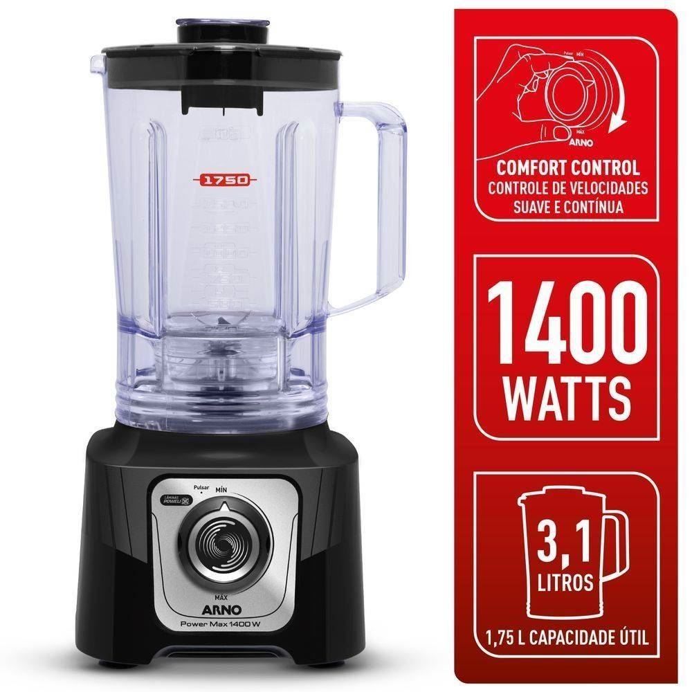 Liquidificador PowerMax Arno 1400W 3,1 Litros LN65