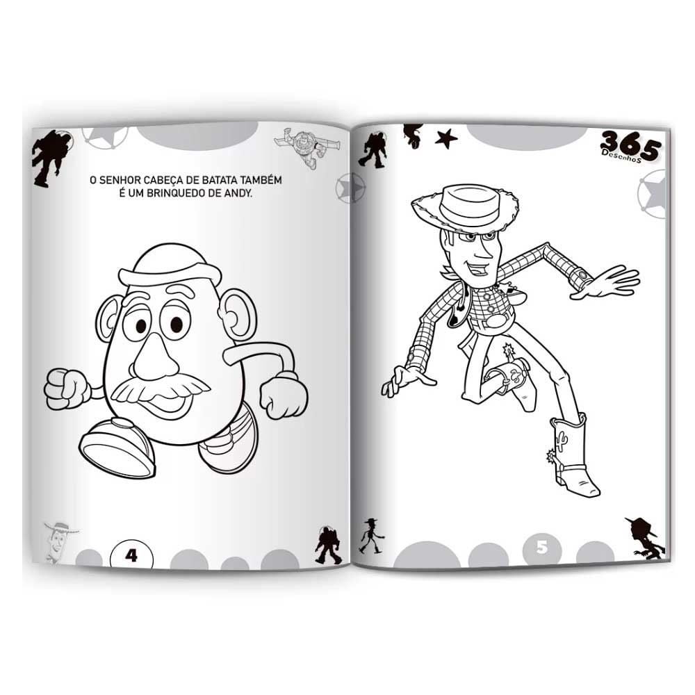 Livro 365 Desenhos Para Colorir Disney Pixar Culturama - 020070202