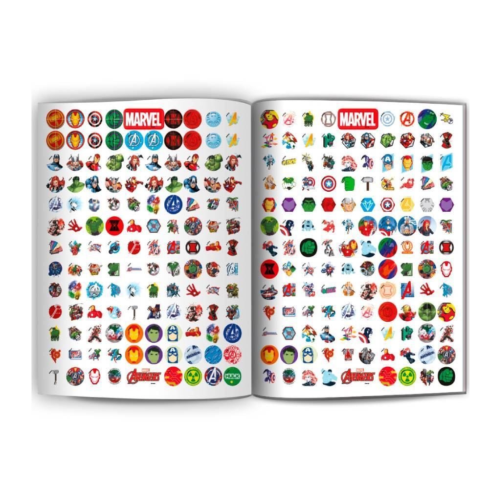 Livro 500 Adesivos Marvel Volume 1 Culturama