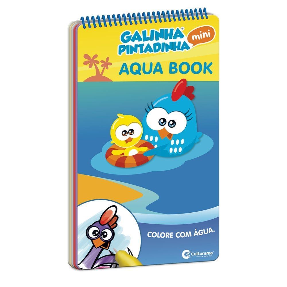 Livro Aqua Book Galinha Pintadinha - Colore com água