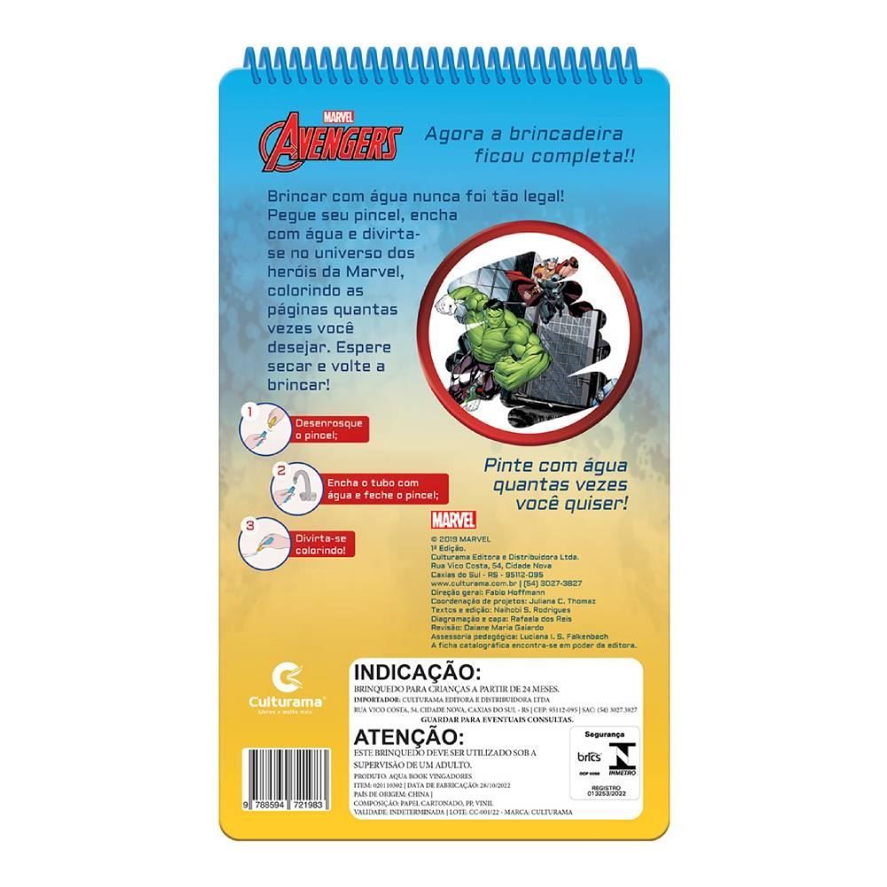 Livro Aqua Book Vingadores Volume 1 Culturama