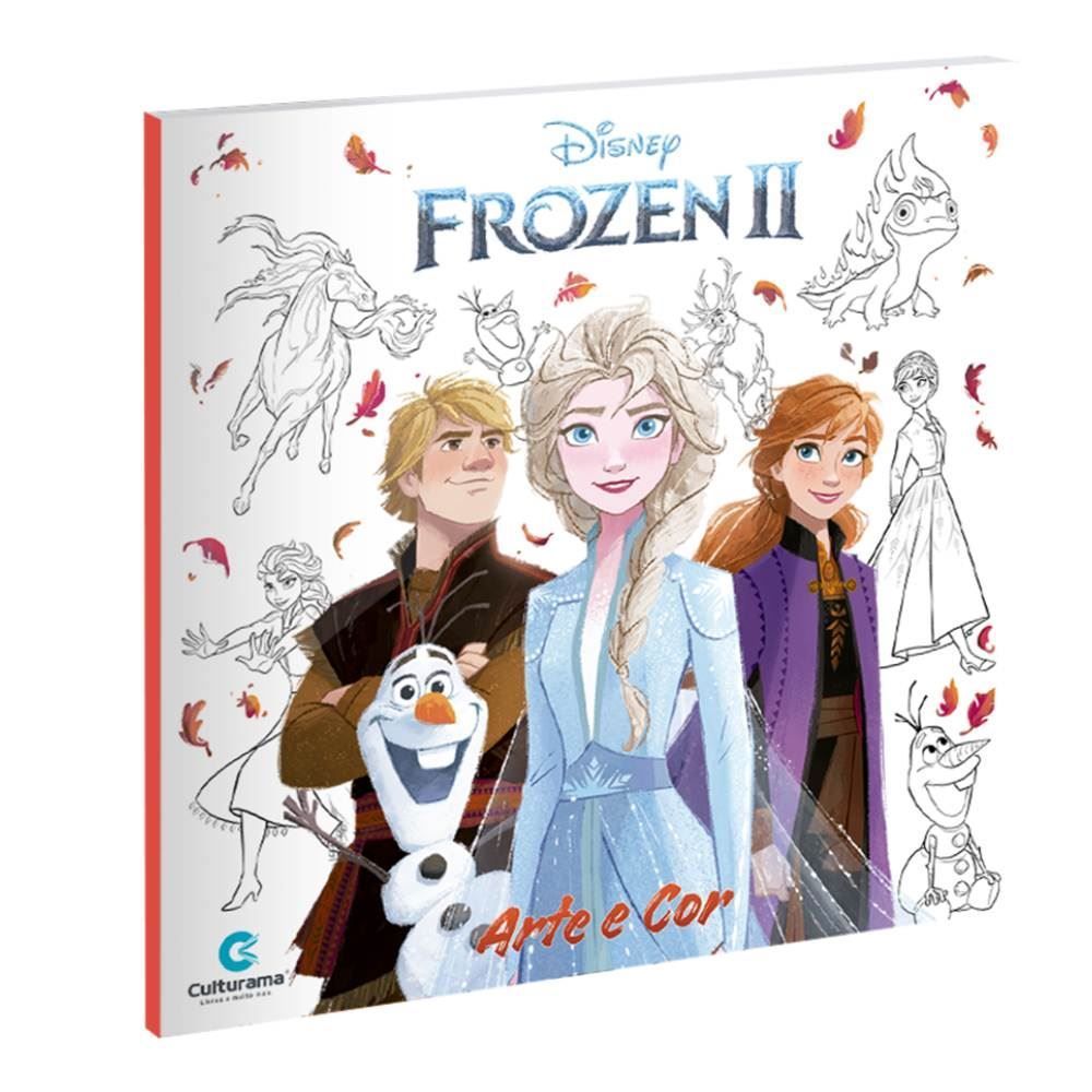 Livro Arte e Cor Frozen Culturama