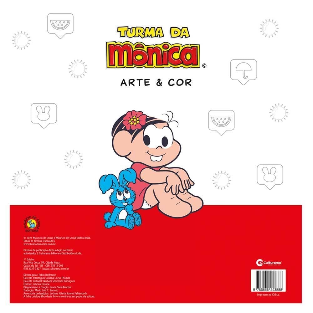 Livro Arte E Cor Turma Da Mônica Culturama - 020520501