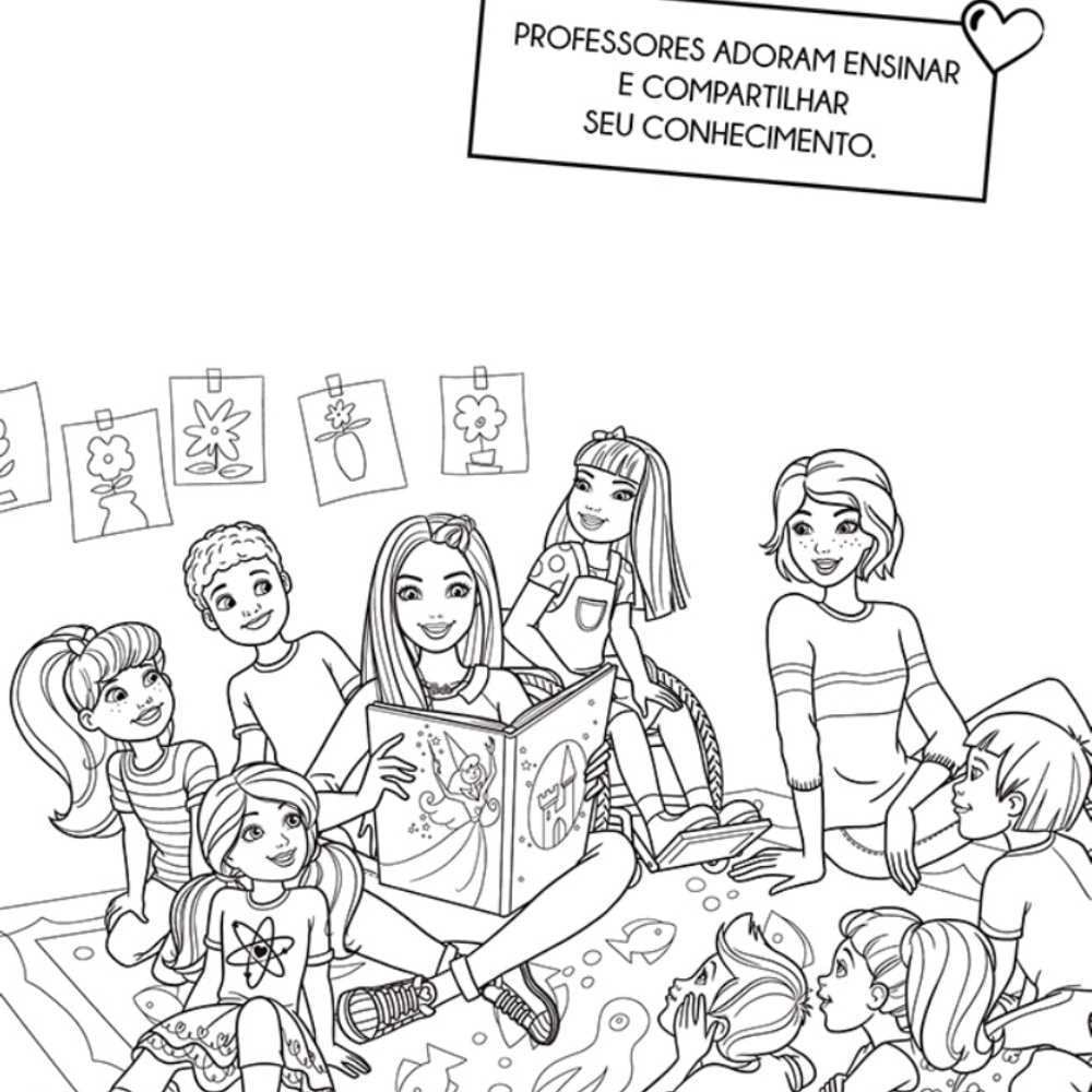 Livro Barbie Passatempo para Colorir Magic Kids