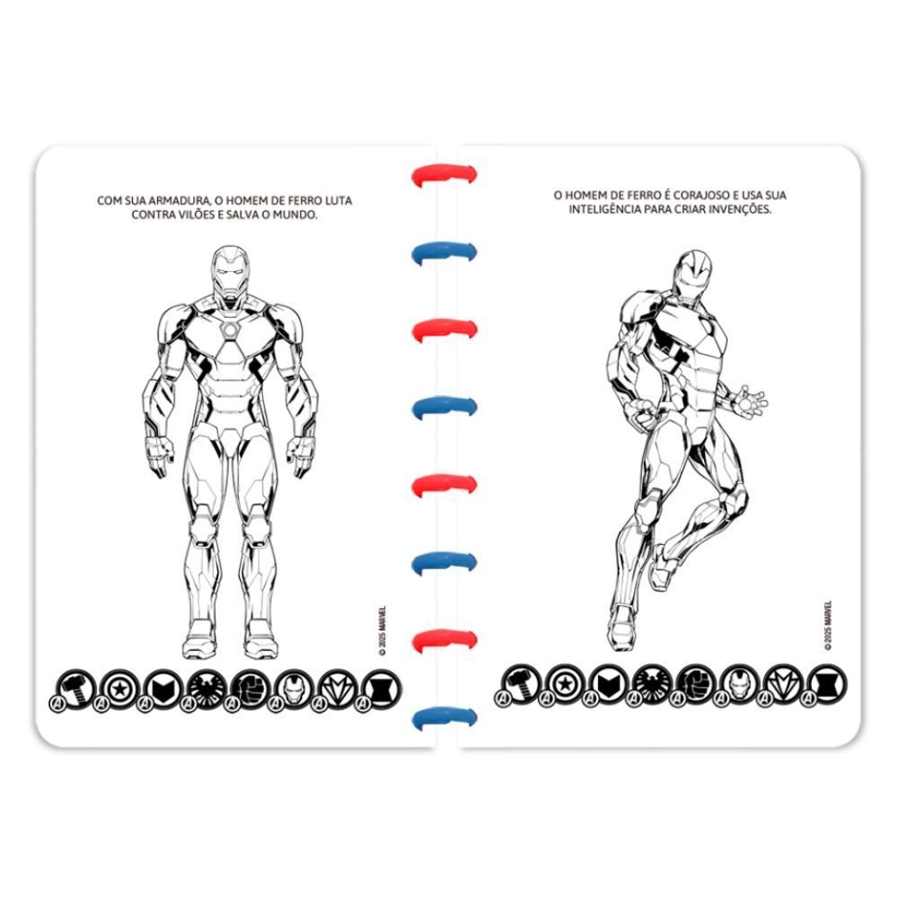 Livro com Disco para Ler e Colorir Marvel Culturama
