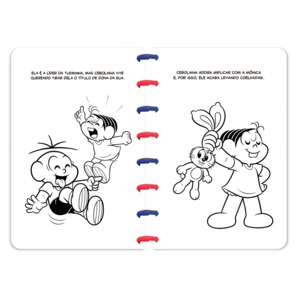 Livro com Disco para Ler e Colorir Turma da Mônica Culturama