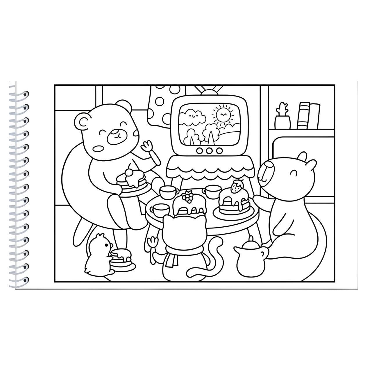 Livro Comfy And Cozy Blue Para Colorir Ciranda Cultural - Azul