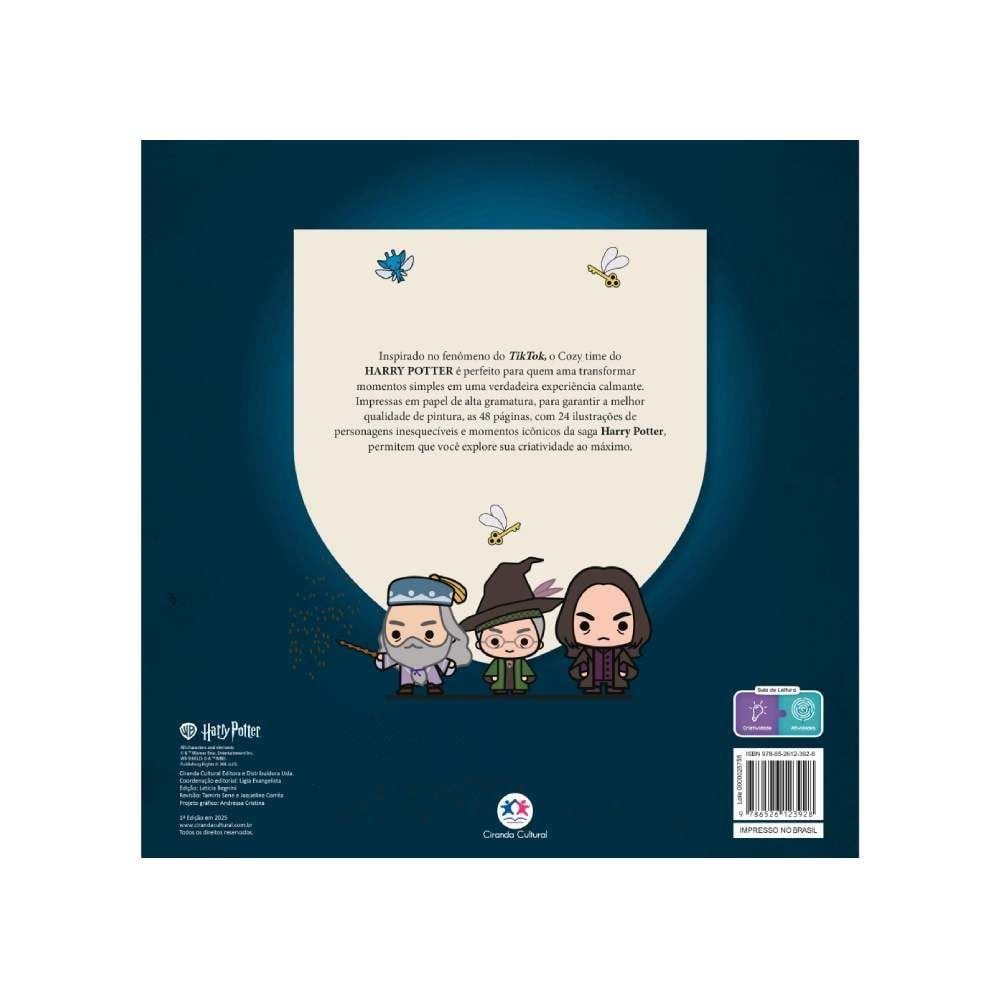 Livro De Colorir Harry Potter Cozy Time Ciranda Cultural - Momento Aconchegante