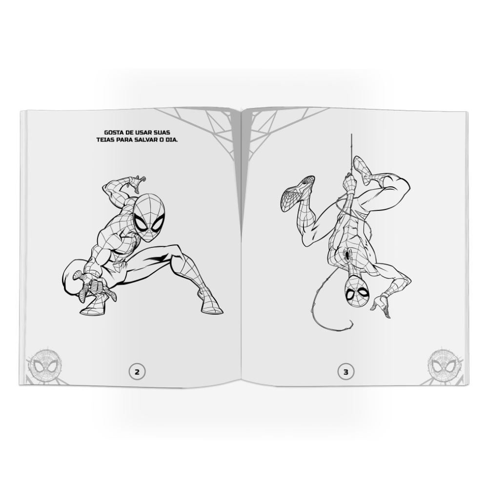 Livro para Ler e Pintar Homem-Aranha Volume 2 Culturama