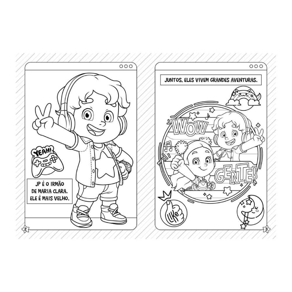 Livro Maria Clara e Jp Minikit com Aquarela - Magic Kids