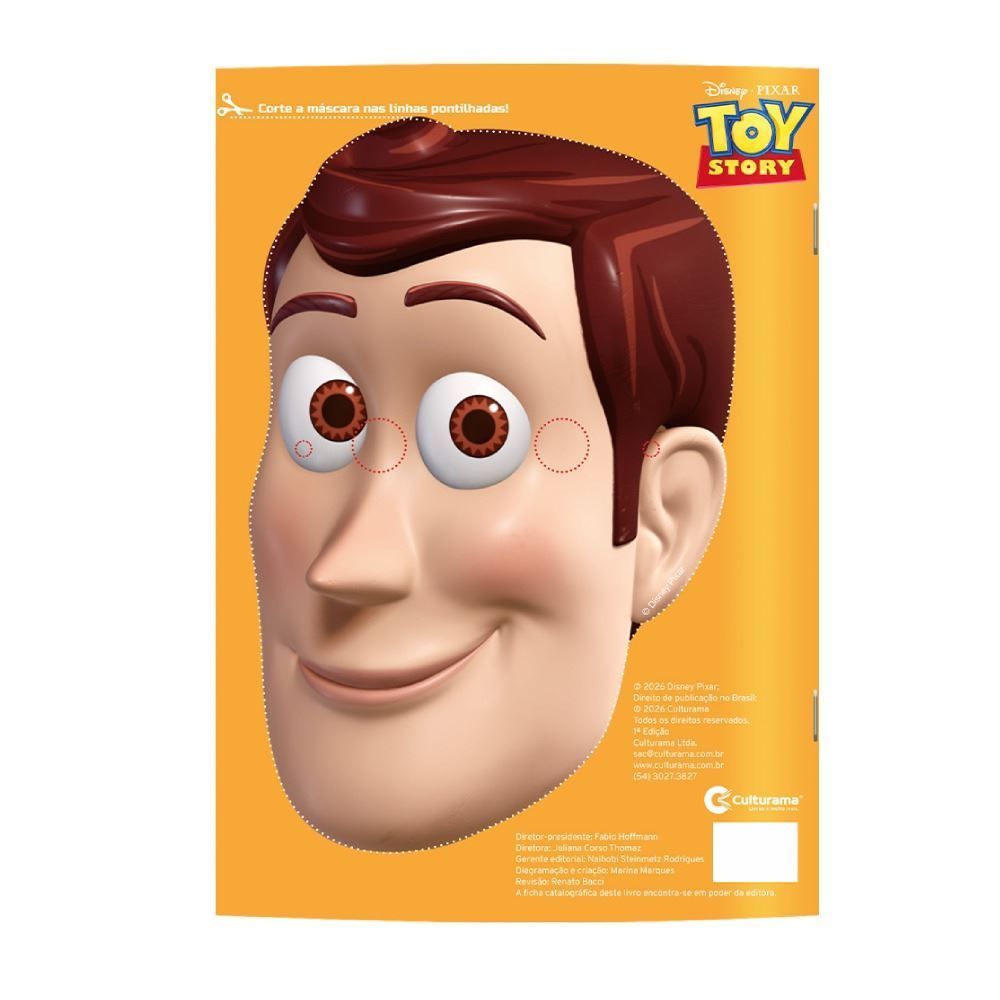 Livro Adesivos e Atividades com Máscara Toy Story Culturama