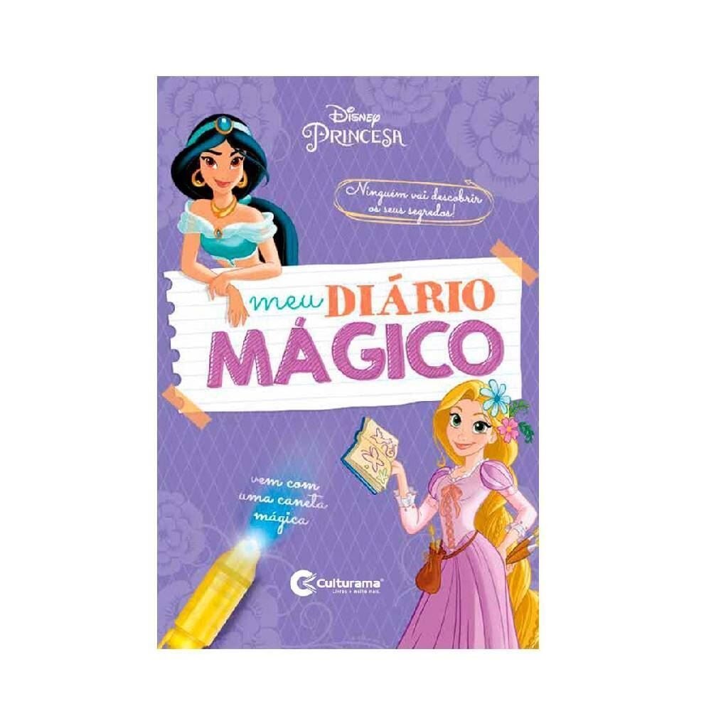 Livro Meu Diário Mágico Princesas com Caneta Tinta Invisível Culturama - 020200202