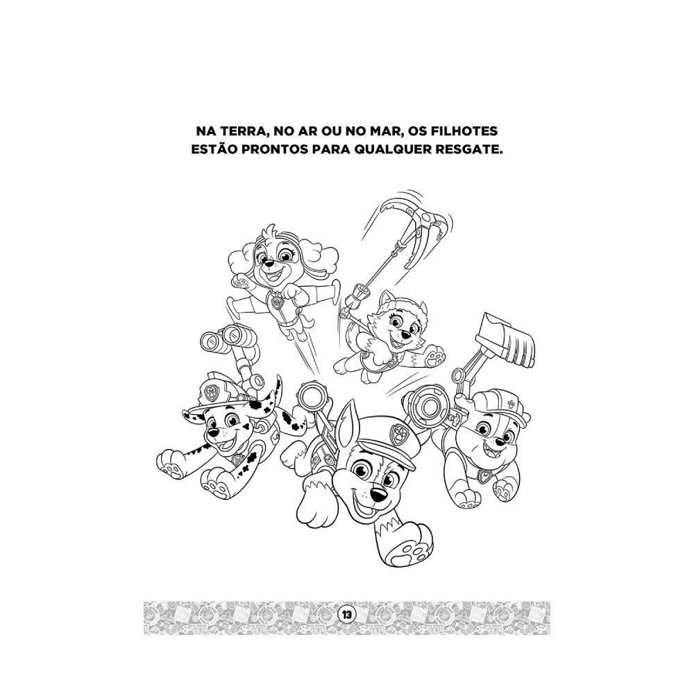 Livro Patrulha Canina Passatempo para Colorir - Magic Kids