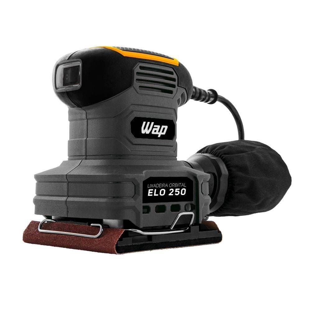 Lixadeira Orbital WAP ELO 250 com Coletor de Pó 240ml 250W