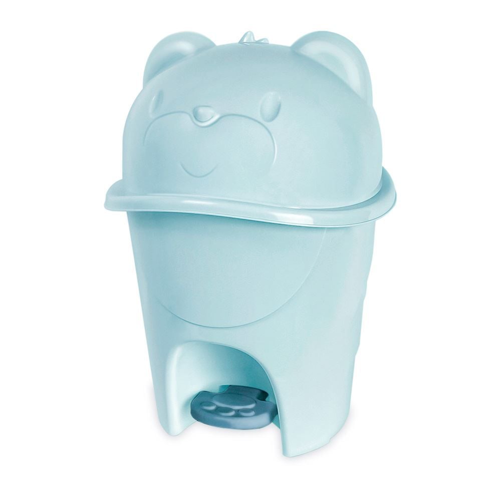 Lixeira Infantil C/ Pedal Fofura 6,5 Litros Havan Baby - Nevoa