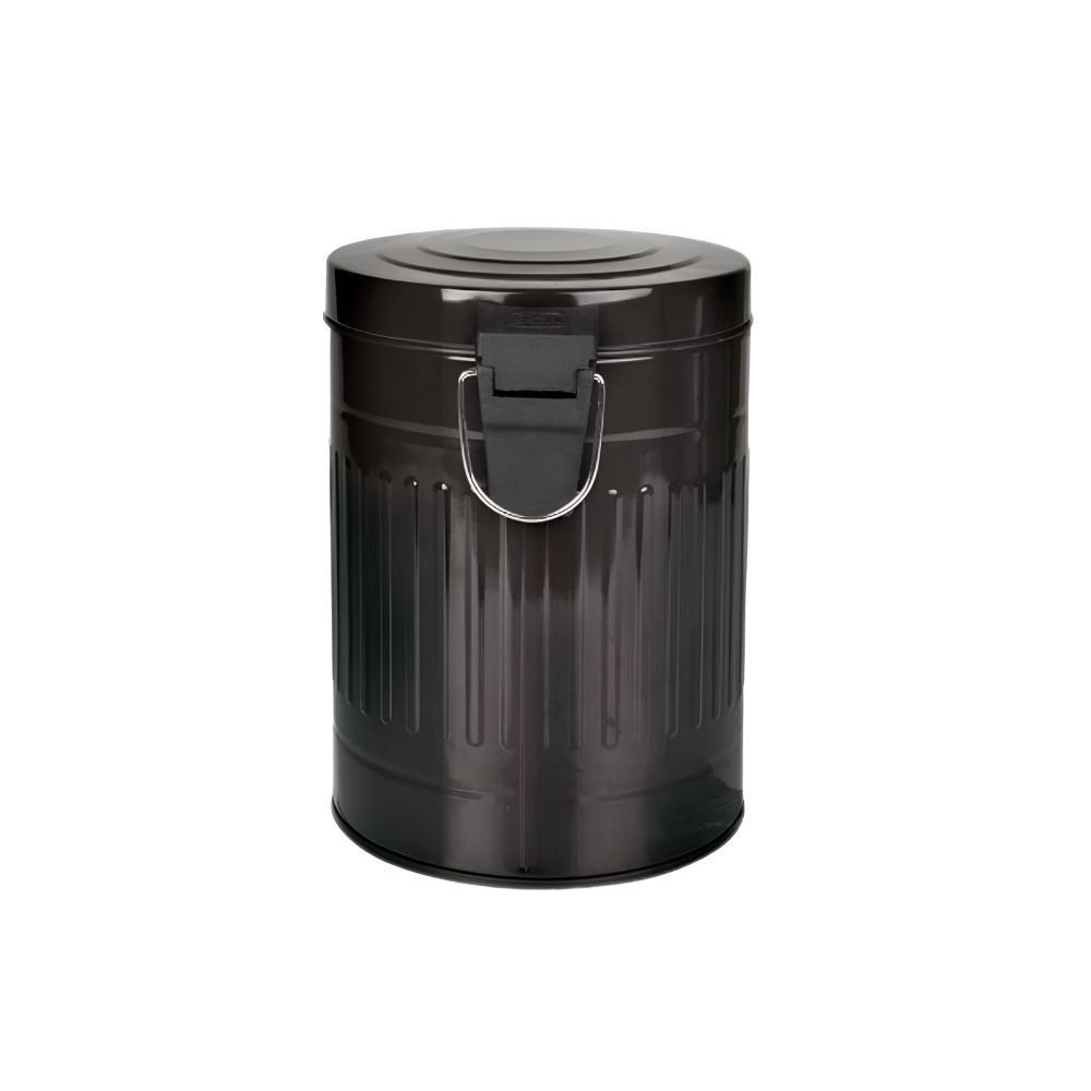 Lixeira Inox Retro Mor 5 Litros - Preto