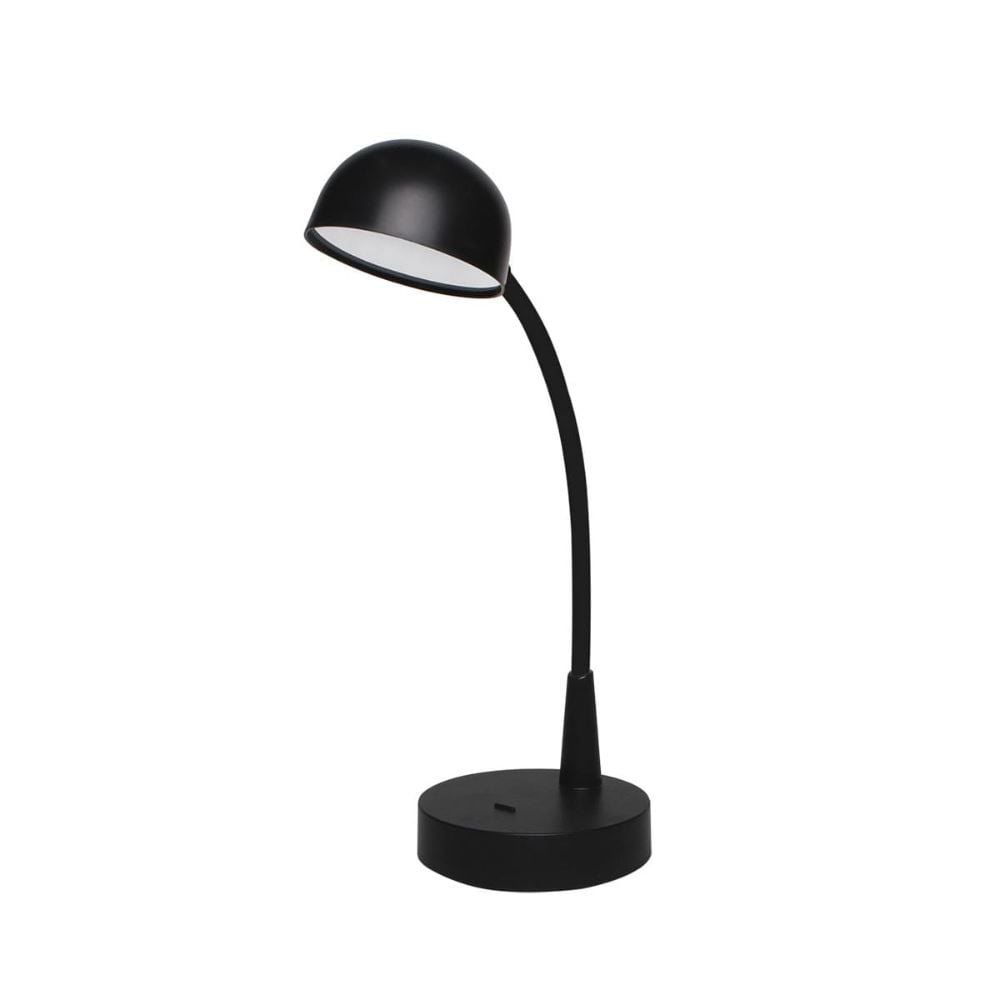 Luminaria De Mesa Led Taschibra Cup Preta Recarregavel Usb