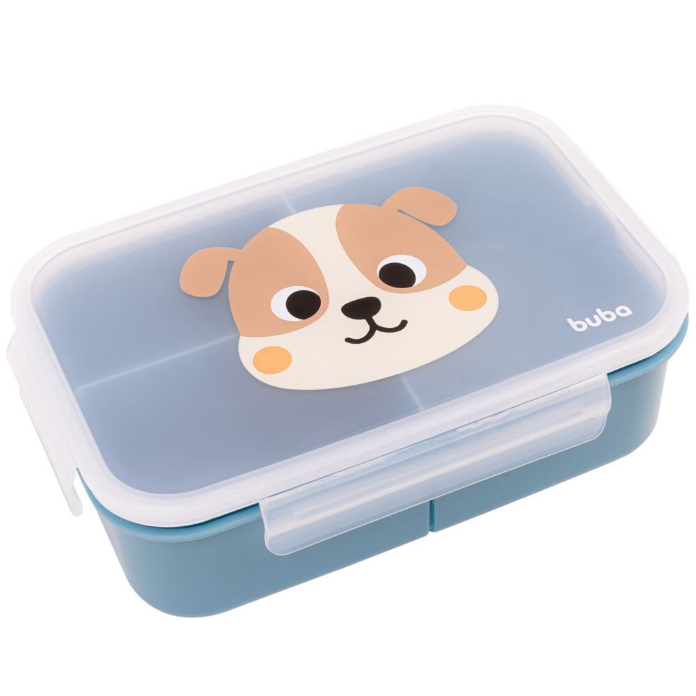 Lancheira com Divisórias Lunchbox Buba Zoo - Cachorro