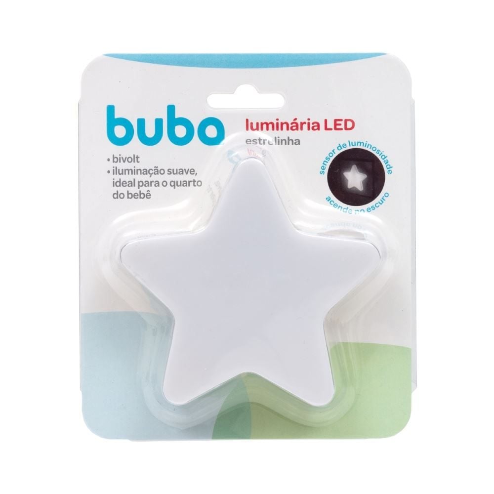Luz Noturna Led com Sensor Estrela Buba