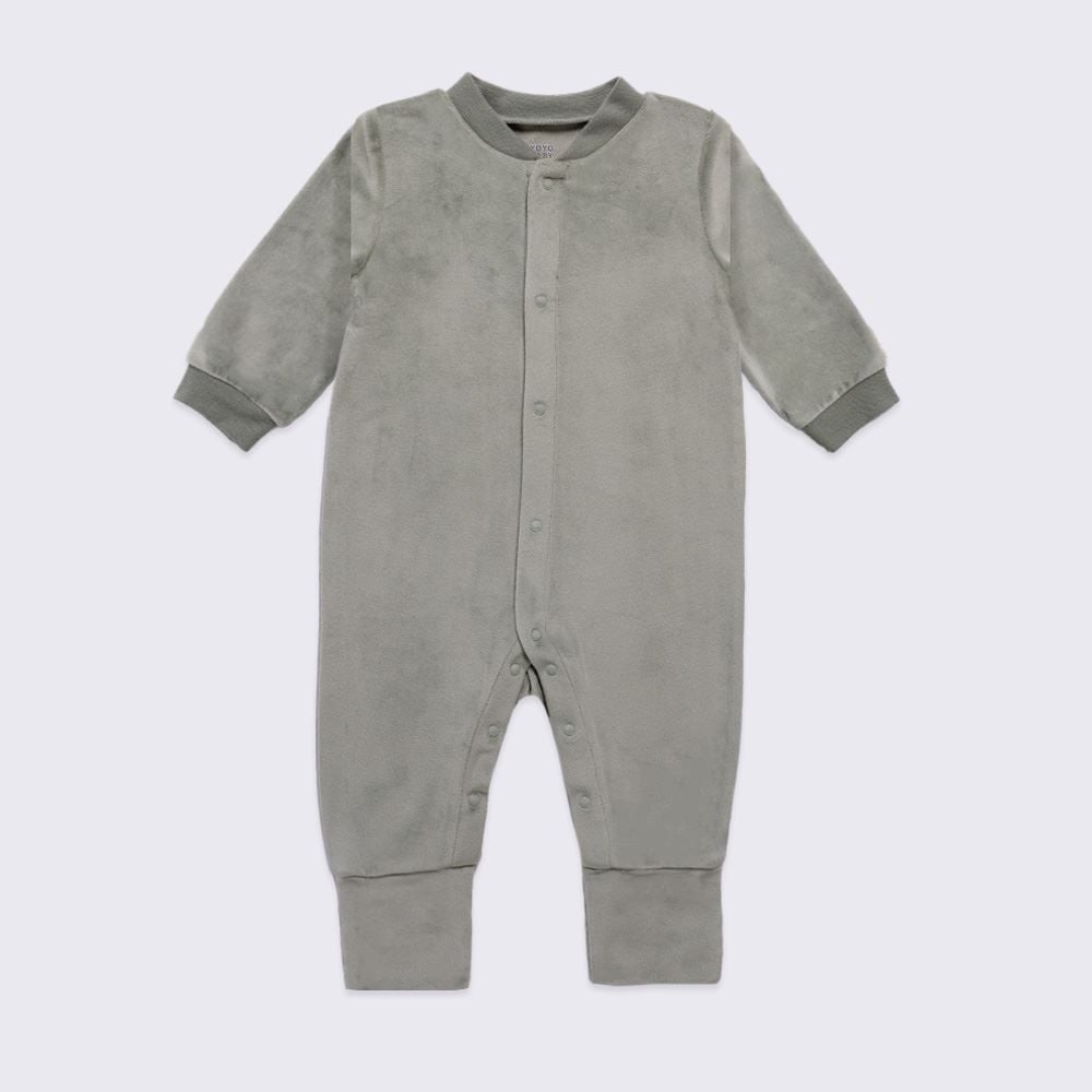 Macacão Bebê Menino Em Plush Com Pé Reversível Yoyo Baby