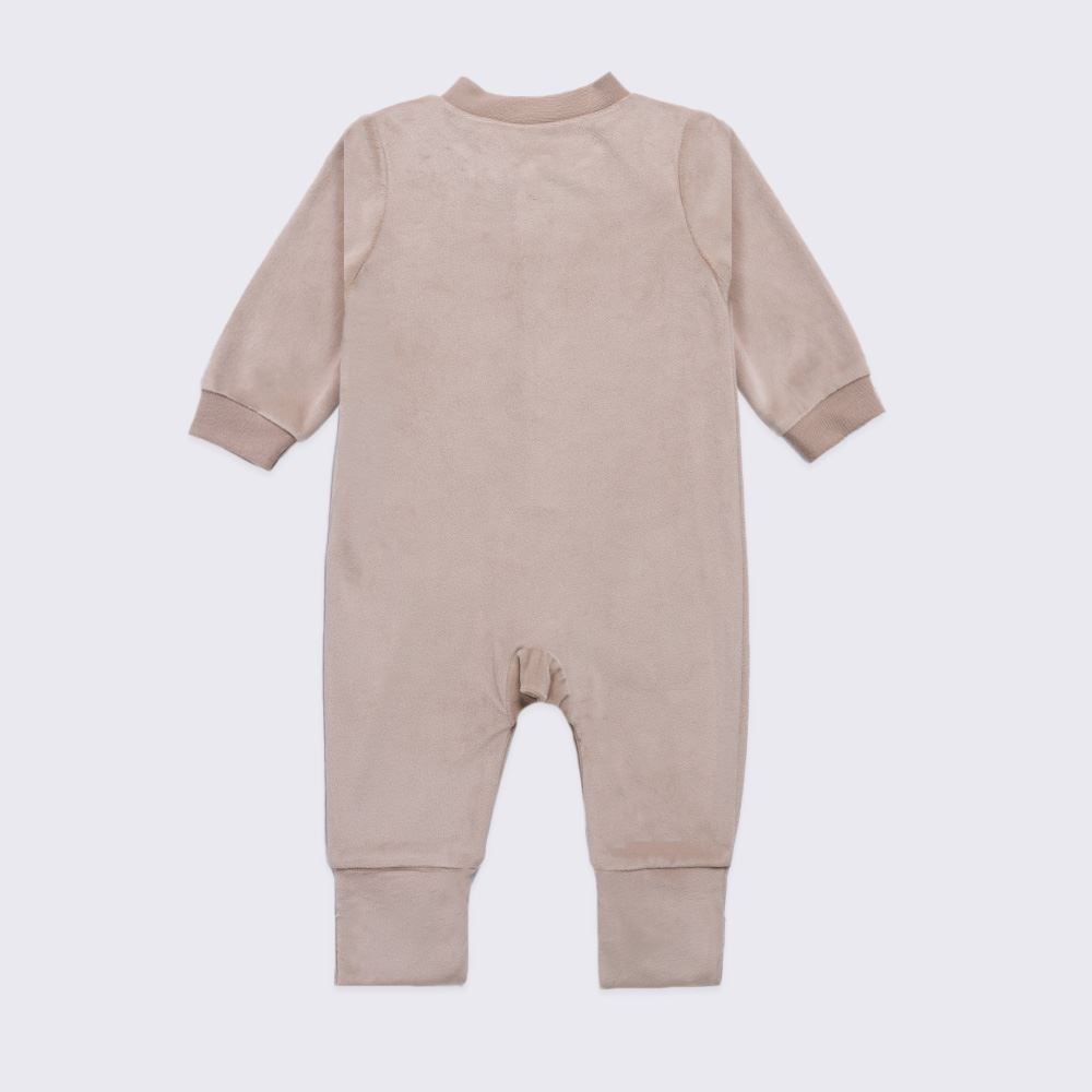 Macacão Bebê Menino Em Plush Com Pé Reversível Yoyo Baby