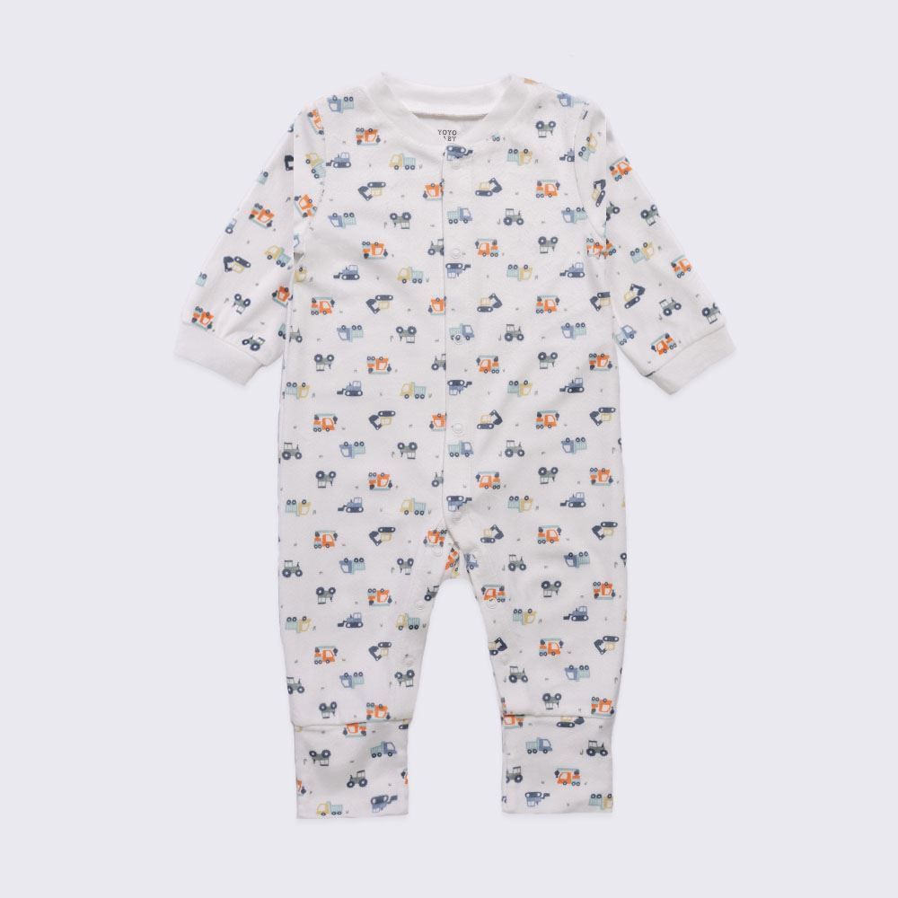 Macacão Bebê Menino Em Plush Com Pé Reversível Yoyo Baby