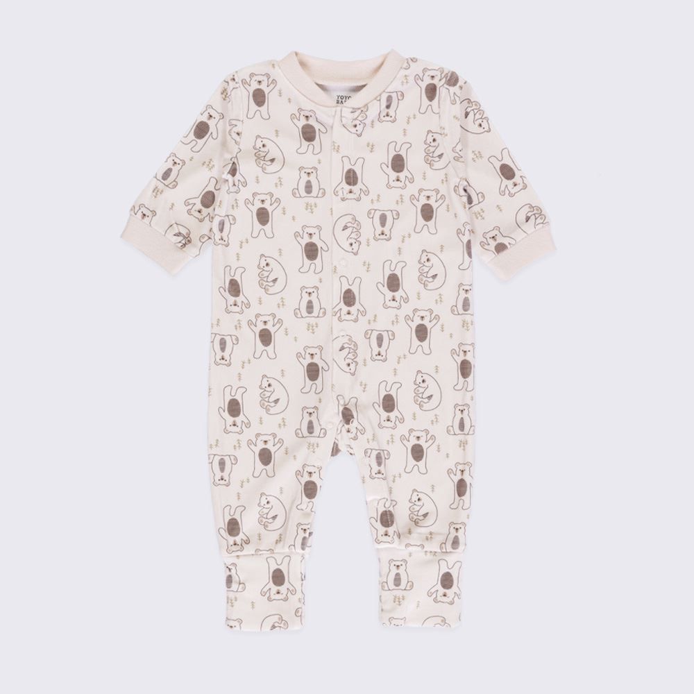 Macacão Bebê Menino Em Plush Com Pé Reversível Yoyo Baby