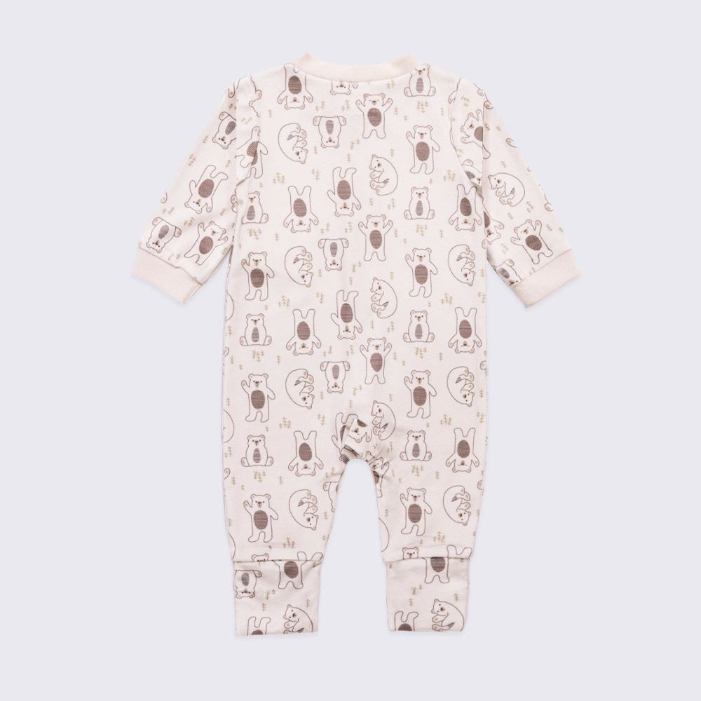 Macacão Bebê Menino Em Plush Com Pé Reversível Yoyo Baby