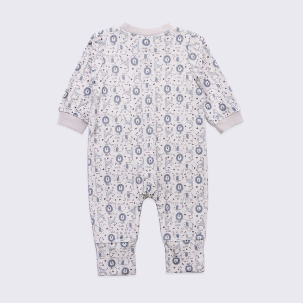Macacão Bebê Menino Em Plush Com Pé Reversível Yoyo Baby