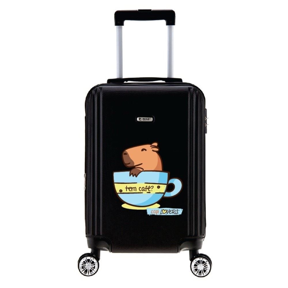 Mala de Bordo Rígida Caplovers 360 Tonin - Capi Café