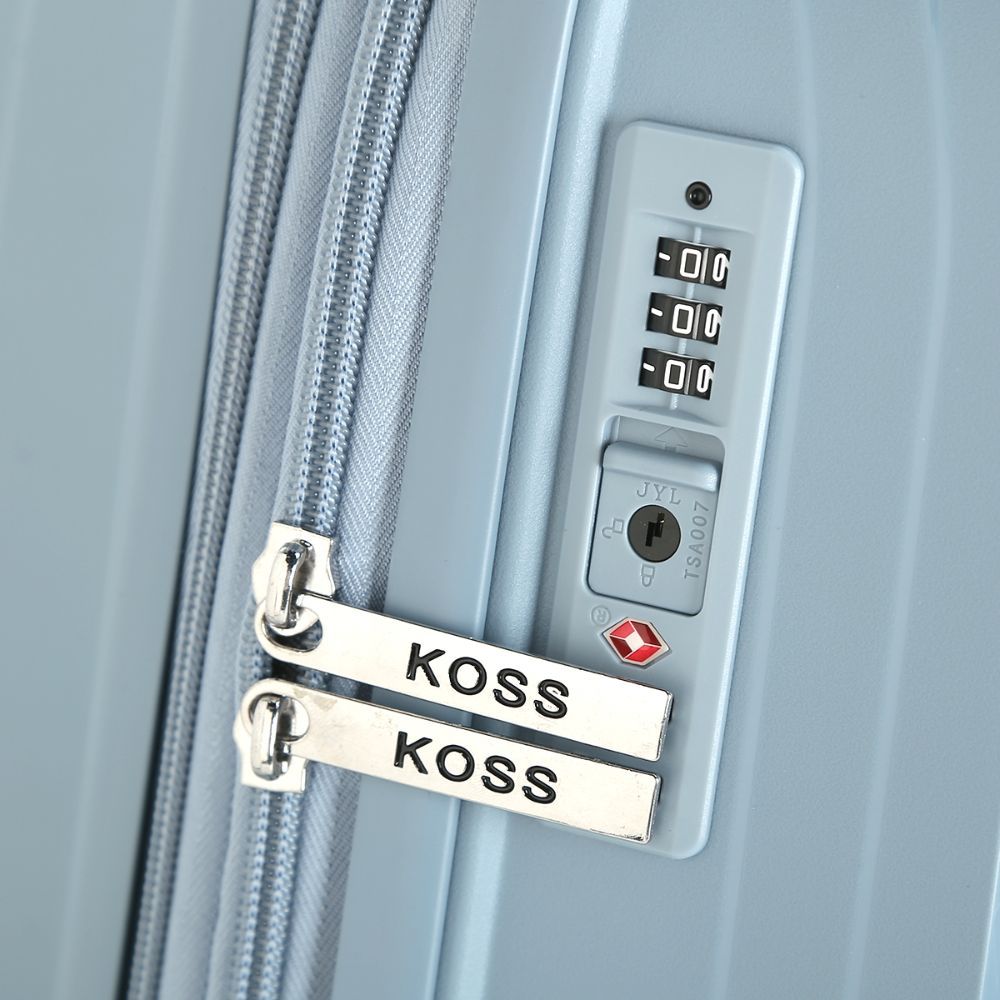 Mala de Bordo Athenas 360 Expansivo Koss - Azul Claro