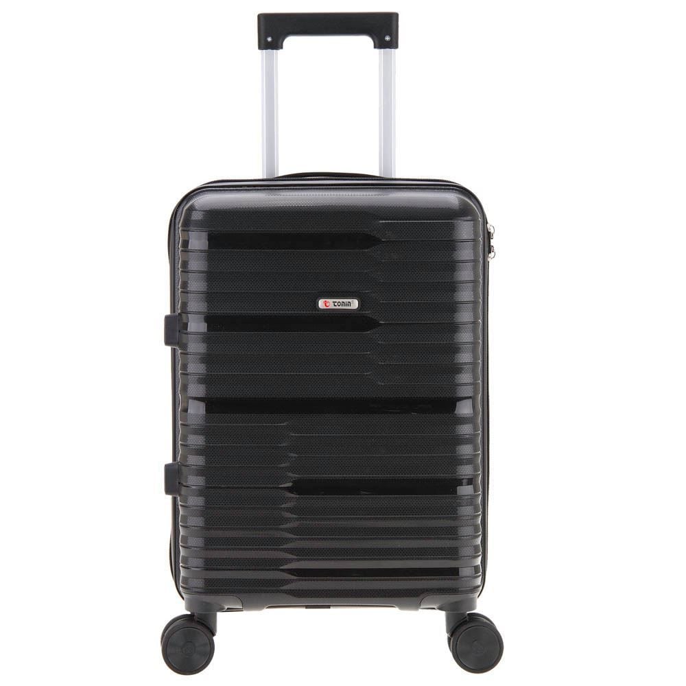 Mala De Viagem Grande Giro 360° Plattinum Tonin - Preto
