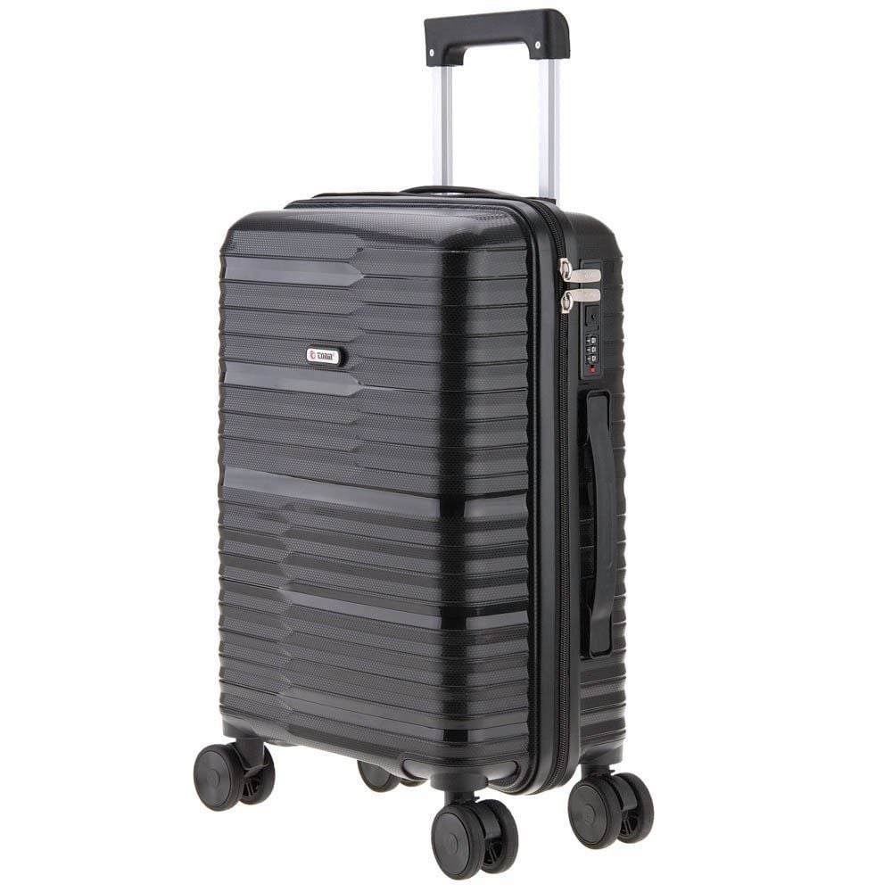 Mala De Viagem Grande Giro 360° Plattinum Tonin - Preto