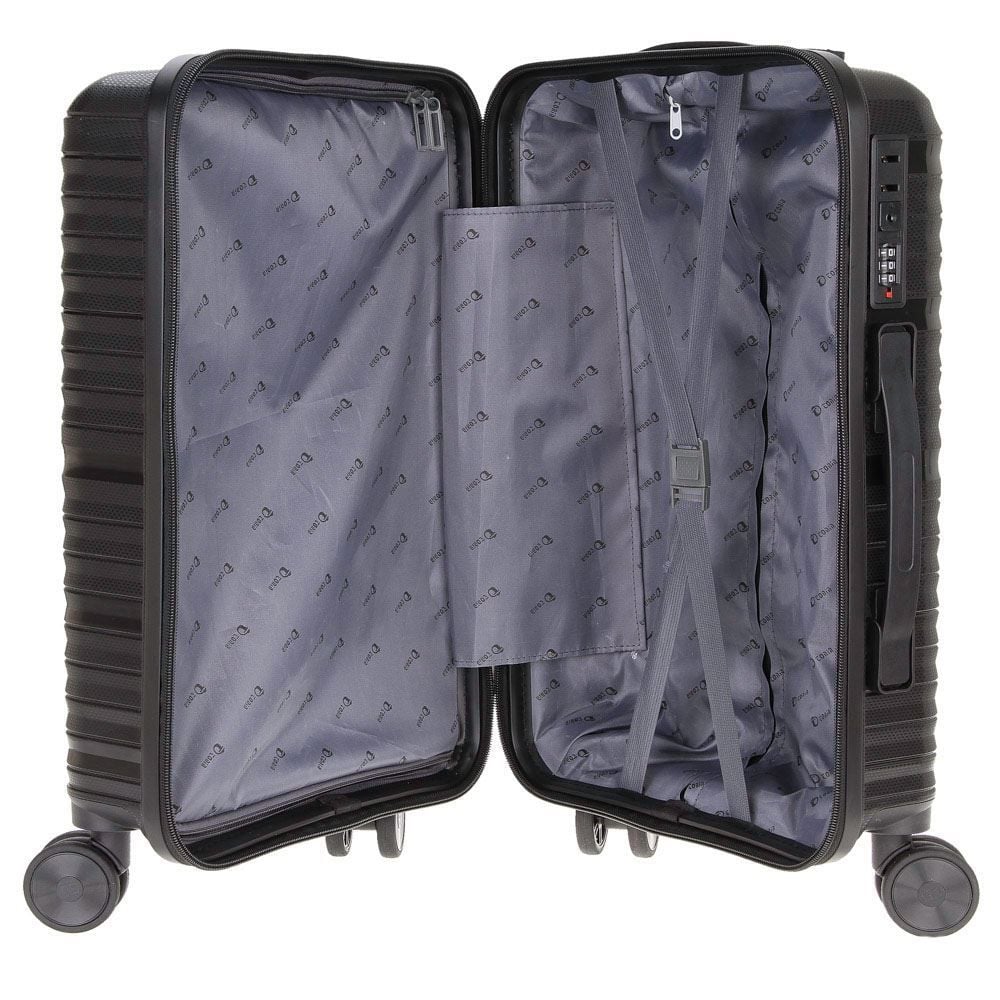 Mala de Viagem Média Giro 360° Plattinum 23Kg Tonin - Preto