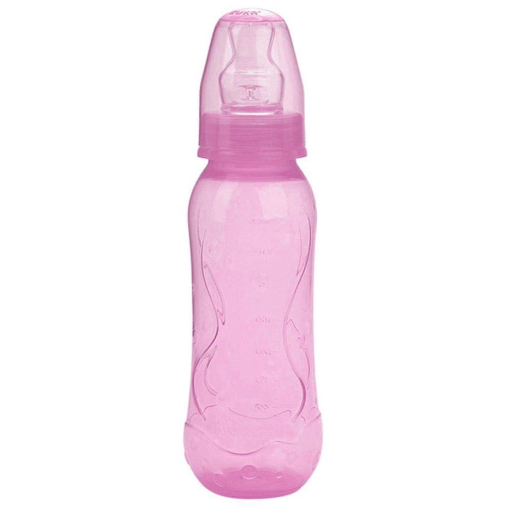 Mamadeira Aquarela Bico Ortodôntico 250Ml Kuka - Rosa
