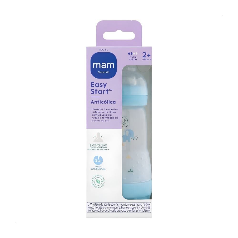 Mamadeira Mam Easy Start 260Ml - Azul