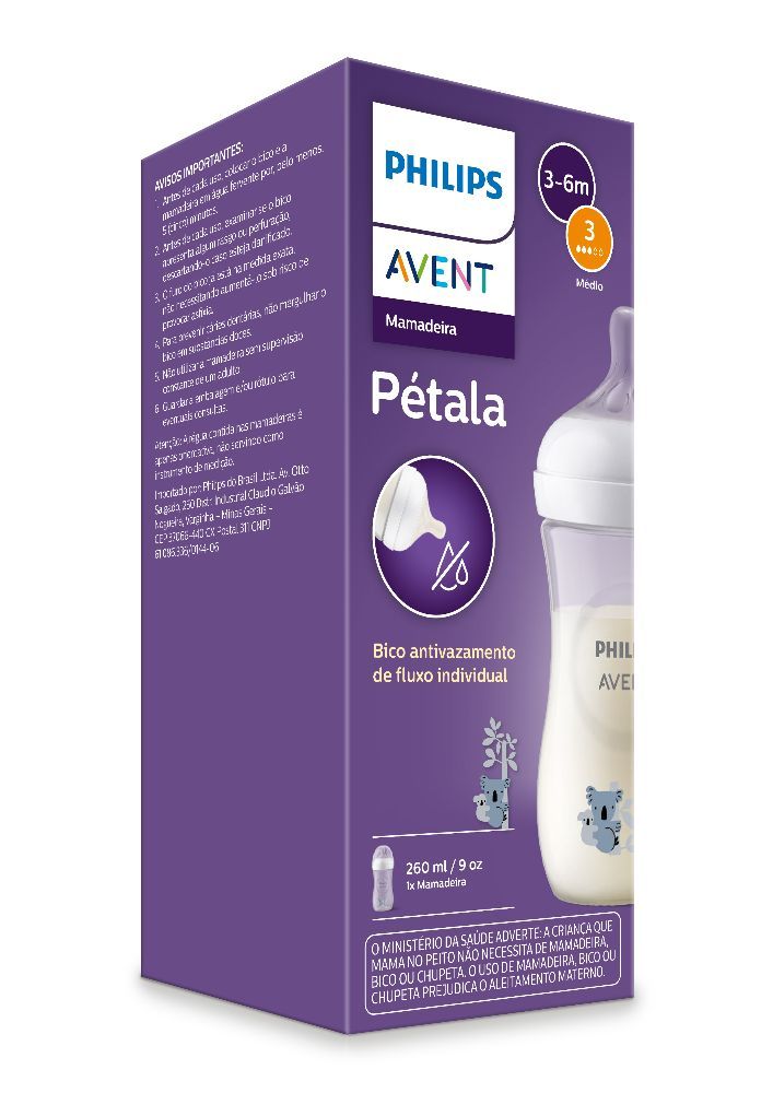 Mamadeira Pétala 3.0 Coala 260Ml