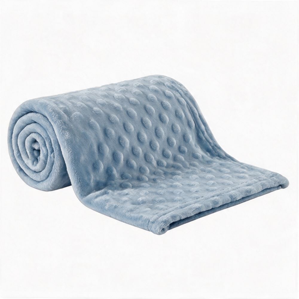 Manta de Bebê Microfibra 100% Poliéster Pop Corn Havan Baby - Azul