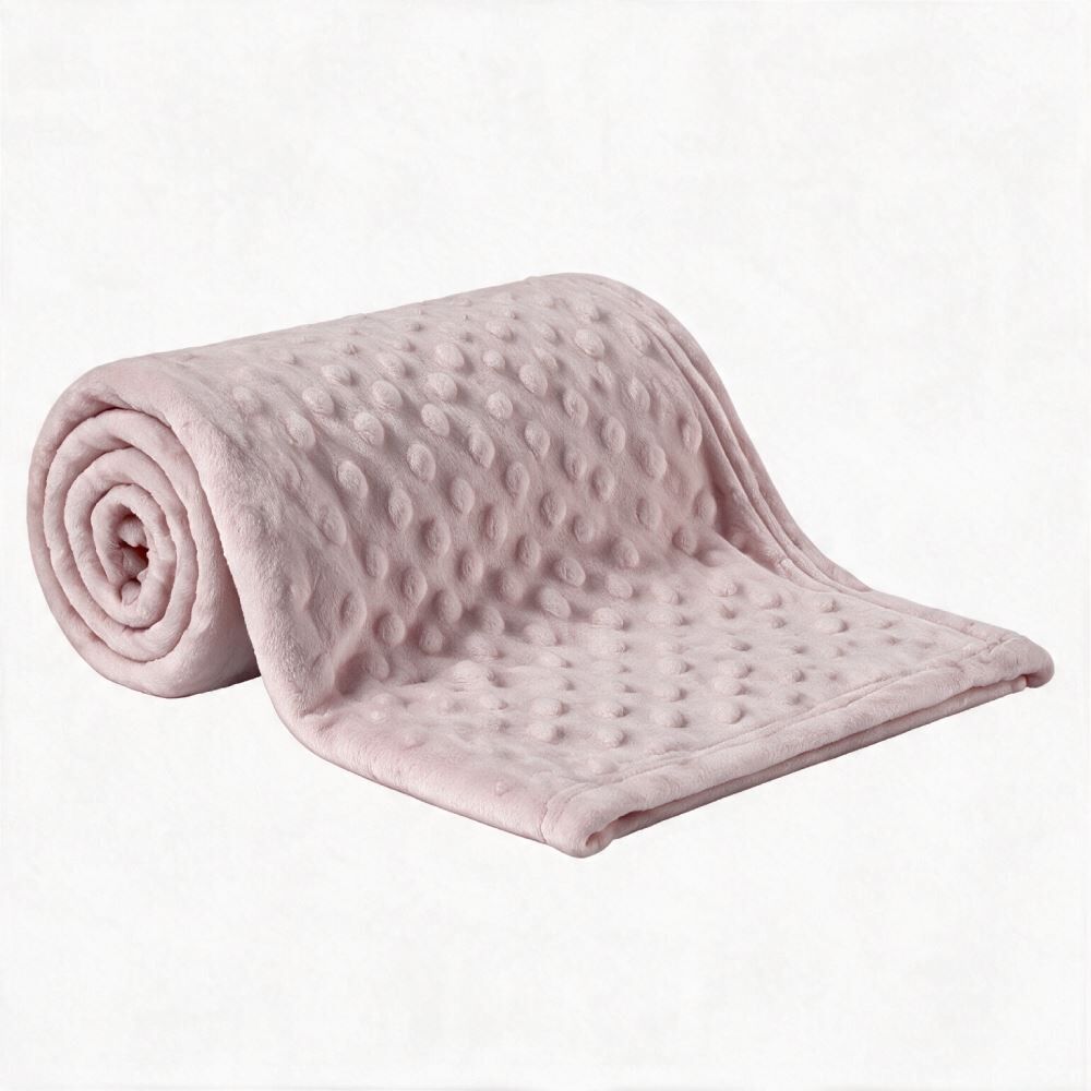 Manta de Bebê Microfibra 100% Poliéster Pop Corn Havan Baby - Rosa Claro