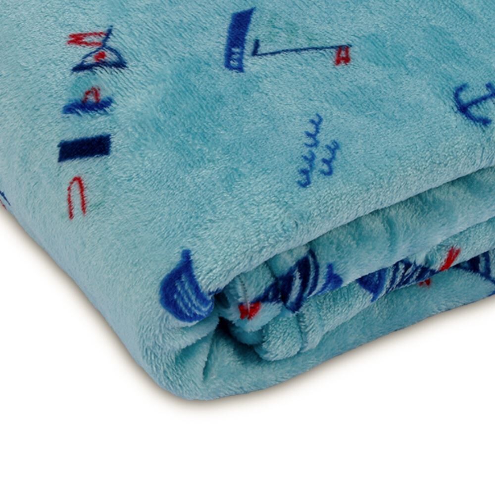 Manta de Bebê Microfibra 90X110cm Havan Baby 1 Peça - Marinheiro