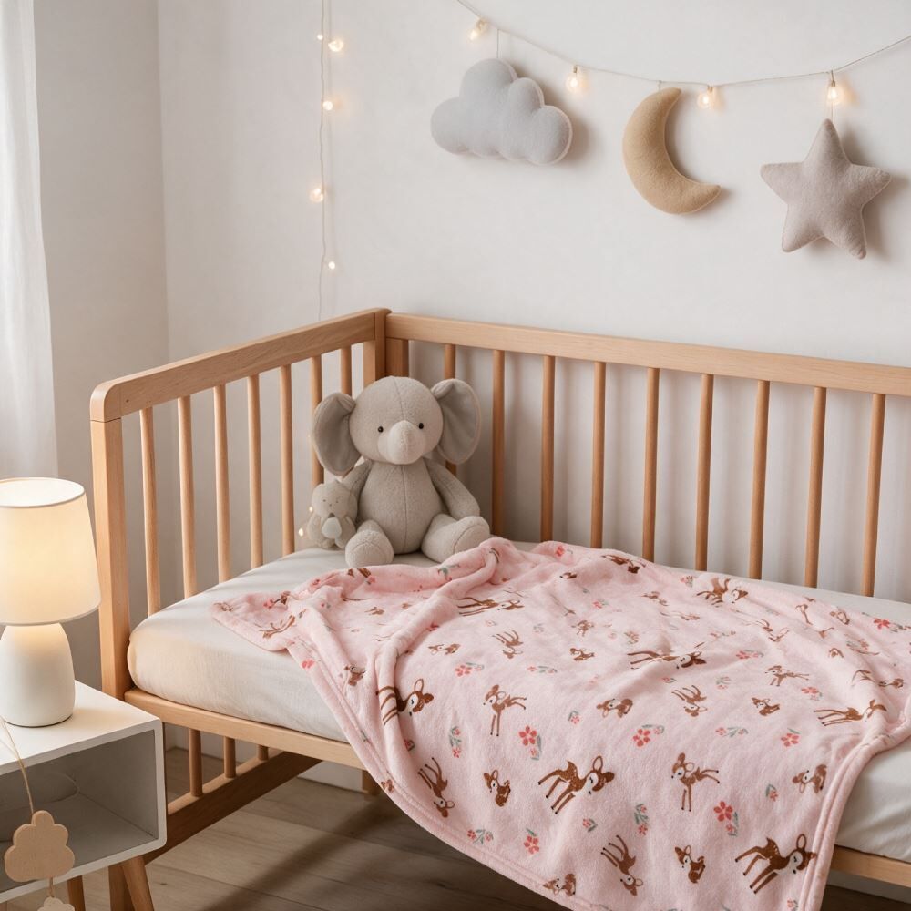 Manta de Bebê Microfibra 90X110cm Havan Baby 1 Peça - Bosque Encantado